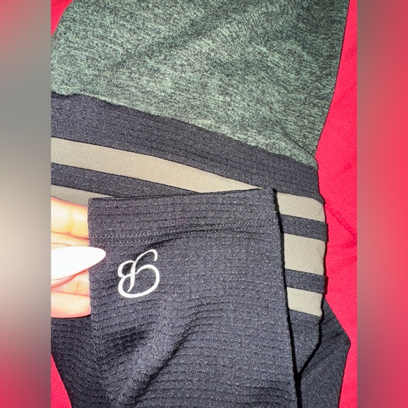 Bombshell Sportswear Green and Black Leggings
